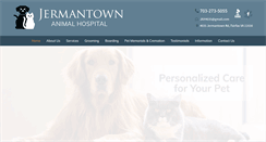 Desktop Screenshot of jermantownanimalhospital.com